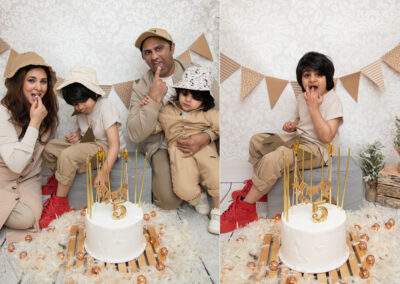 family photos, studio photography, cake smash, first birthday
