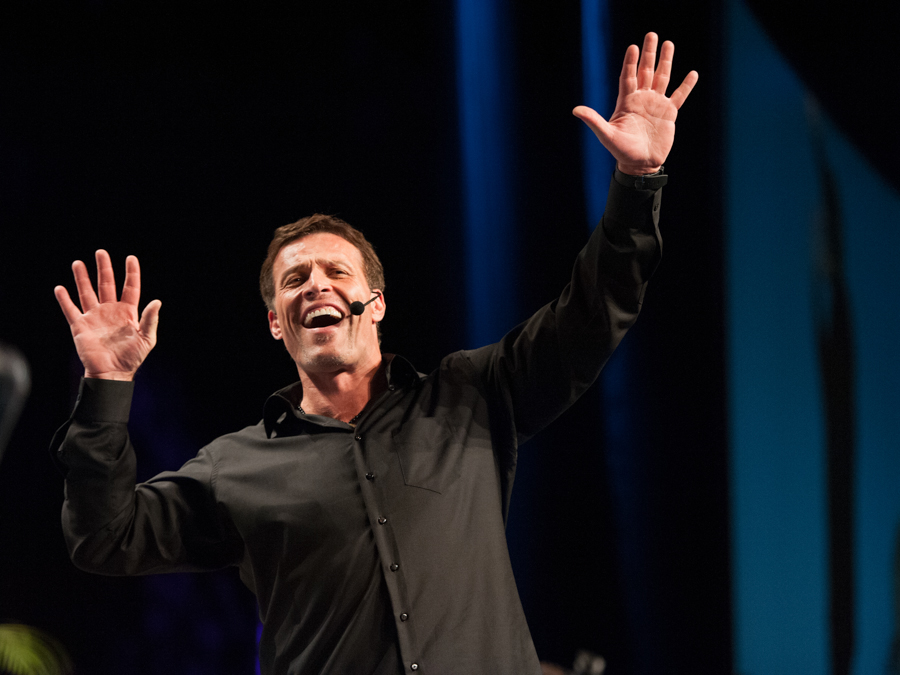 Stacey (me) and Anthony Robbins